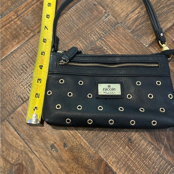 Nicole Black Wristlet Wallet/Bag with Gold Accents - Picture 8 of 11